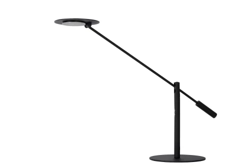 Настольная лампа LED Anselmo 19666/09/30 Lucide чёрная 1 лампа, основание чёрное металл в стиле современный  фото 2